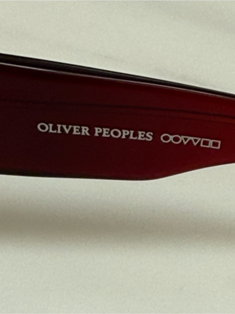 Oliver Peoples Oversized Burgundy Frame Sunglasses with Brown Gradient Lenses - Picture 6 of 6